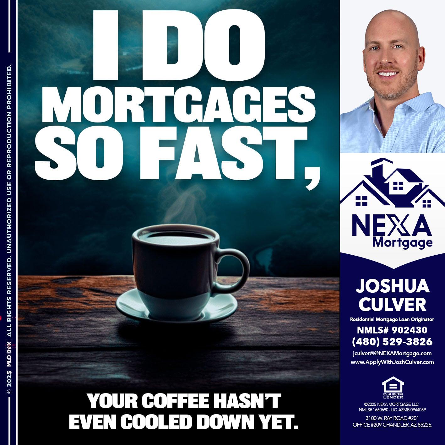 i do mortgages - Joshua Culver -Residential Mortgage Loan Originator & Recruiter