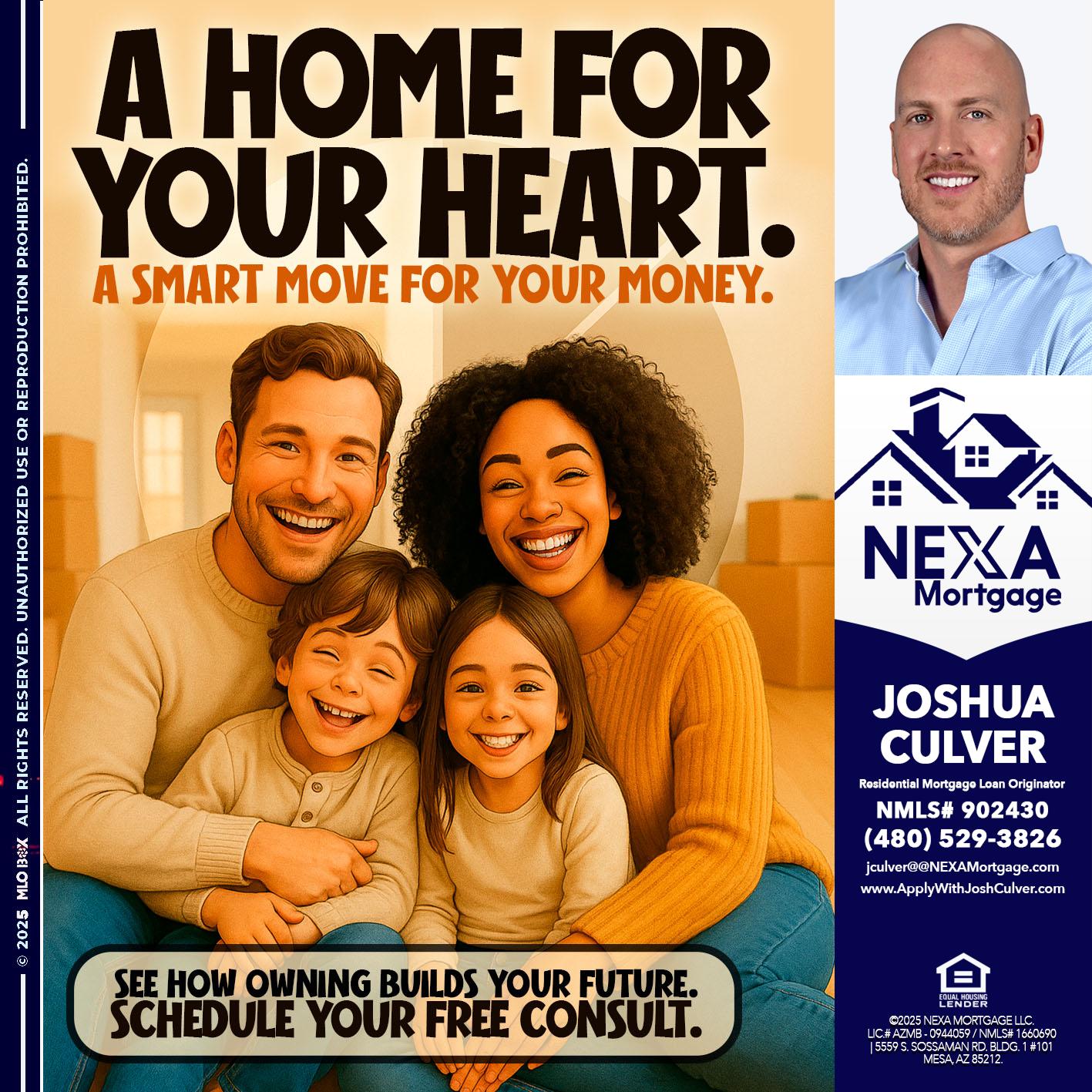 A HOME FOR - Joshua Culver -Residential Mortgage Loan Originator & Recruiter