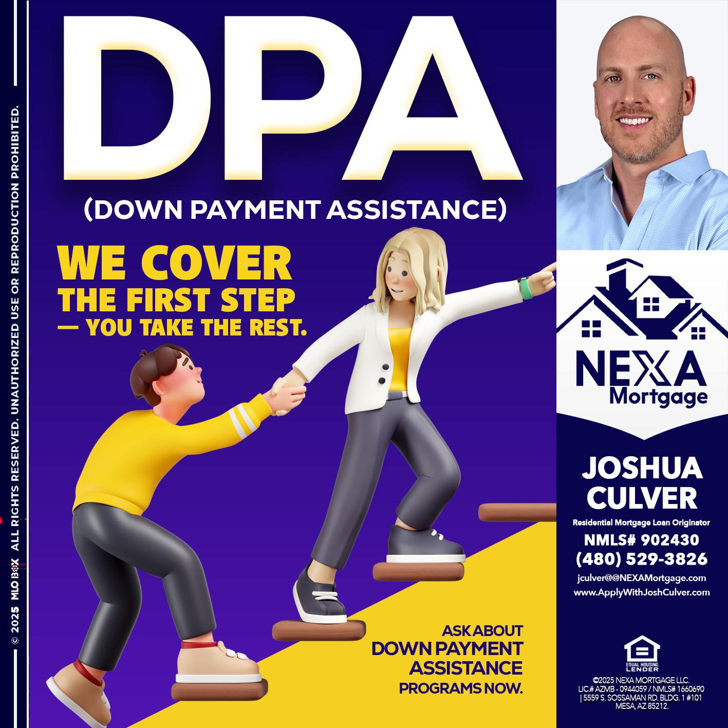 DPA LOANS - Joshua Culver -Residential Mortgage Loan Originator & Recruiter