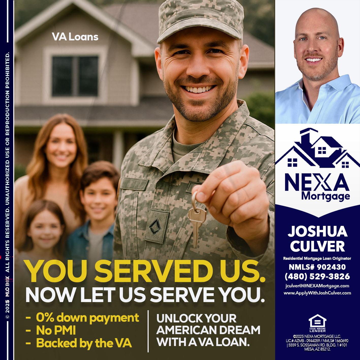 YOU DESERVED - Joshua Culver -Residential Mortgage Loan Originator & Recruiter