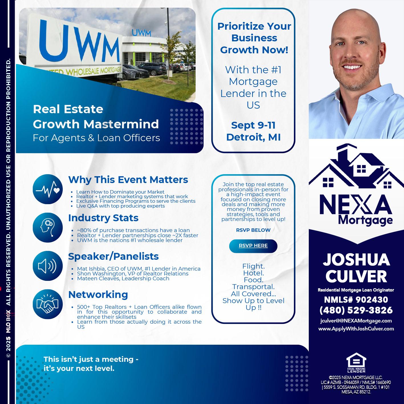 DETROIT TRIP - Joshua Culver -Residential Mortgage Loan Originator & Recruiter