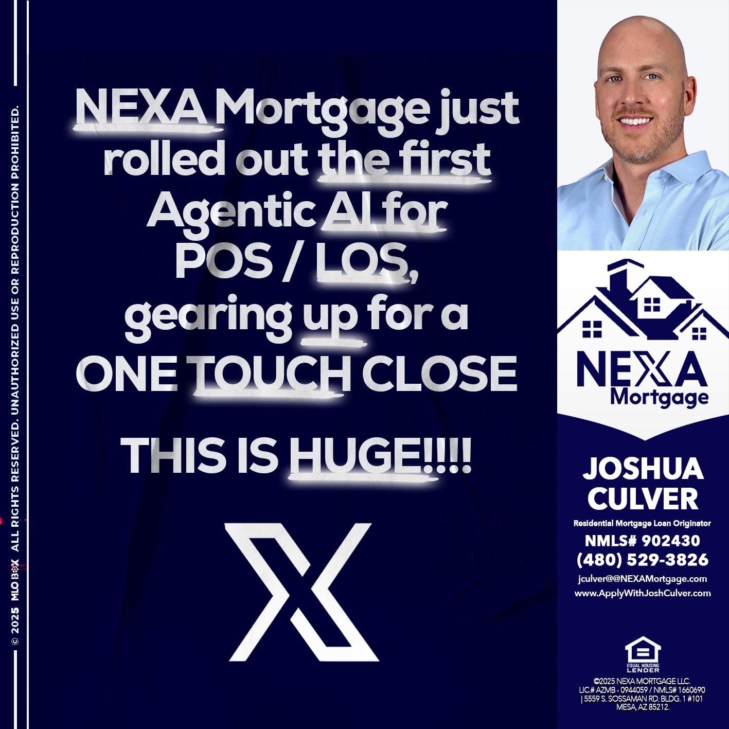 NEXA MORTGAGE - Joshua Culver -Residential Mortgage Loan Originator & Recruiter