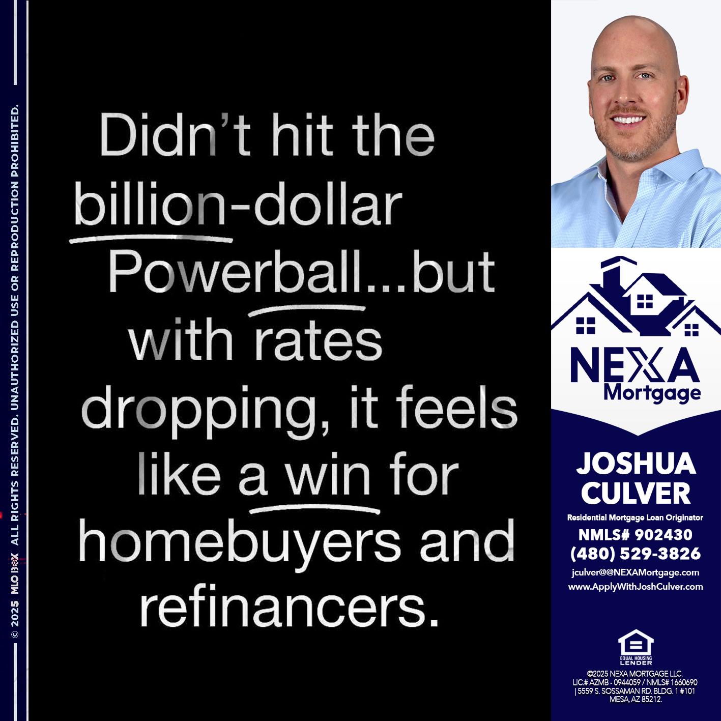 DIDNT HIT - Joshua Culver -Residential Mortgage Loan Originator & Recruiter
