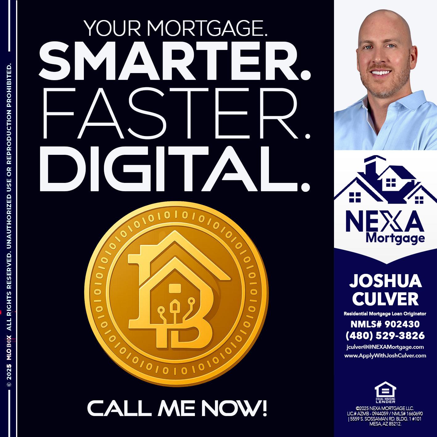 YOUR MORTGAGE - Joshua Culver -Residential Mortgage Loan Originator & Recruiter