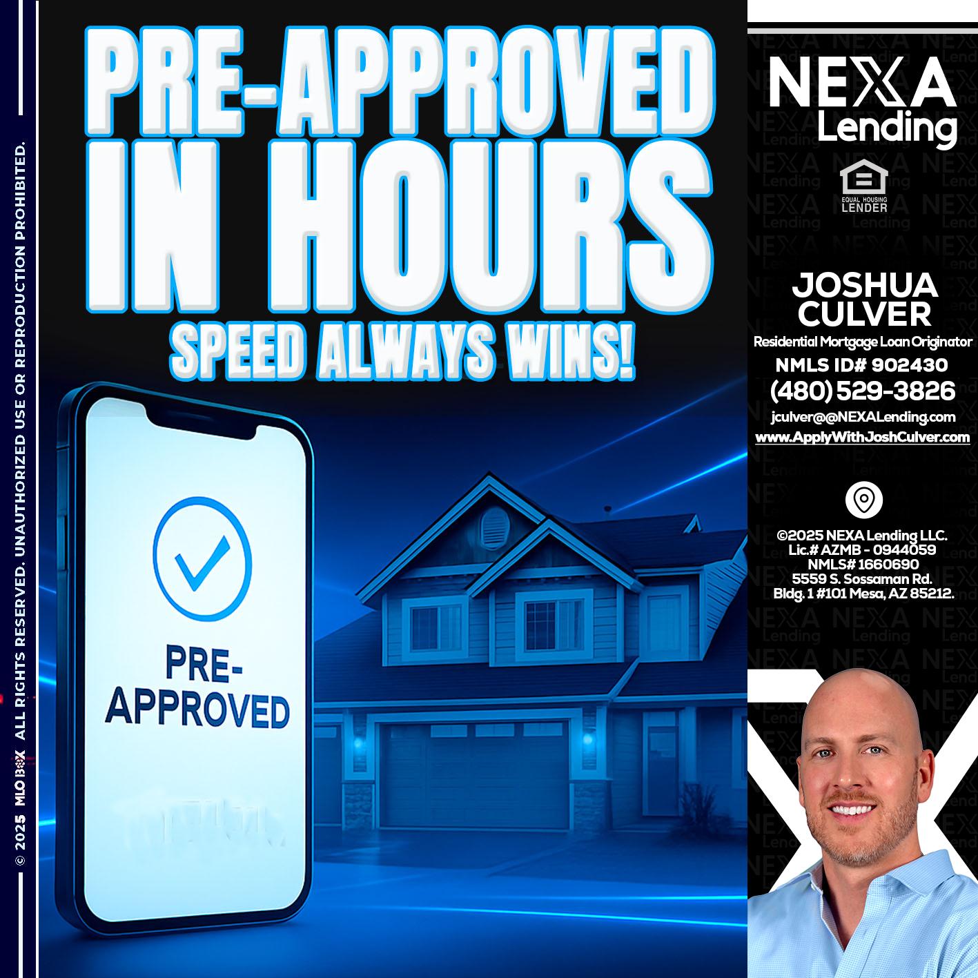 PRE - Joshua Culver -Residential Mortgage Loan Originator & Recruiter