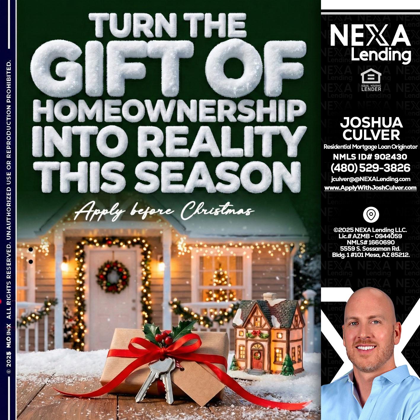 TURN GIFTS - Joshua Culver -Residential Mortgage Loan Originator & Recruiter