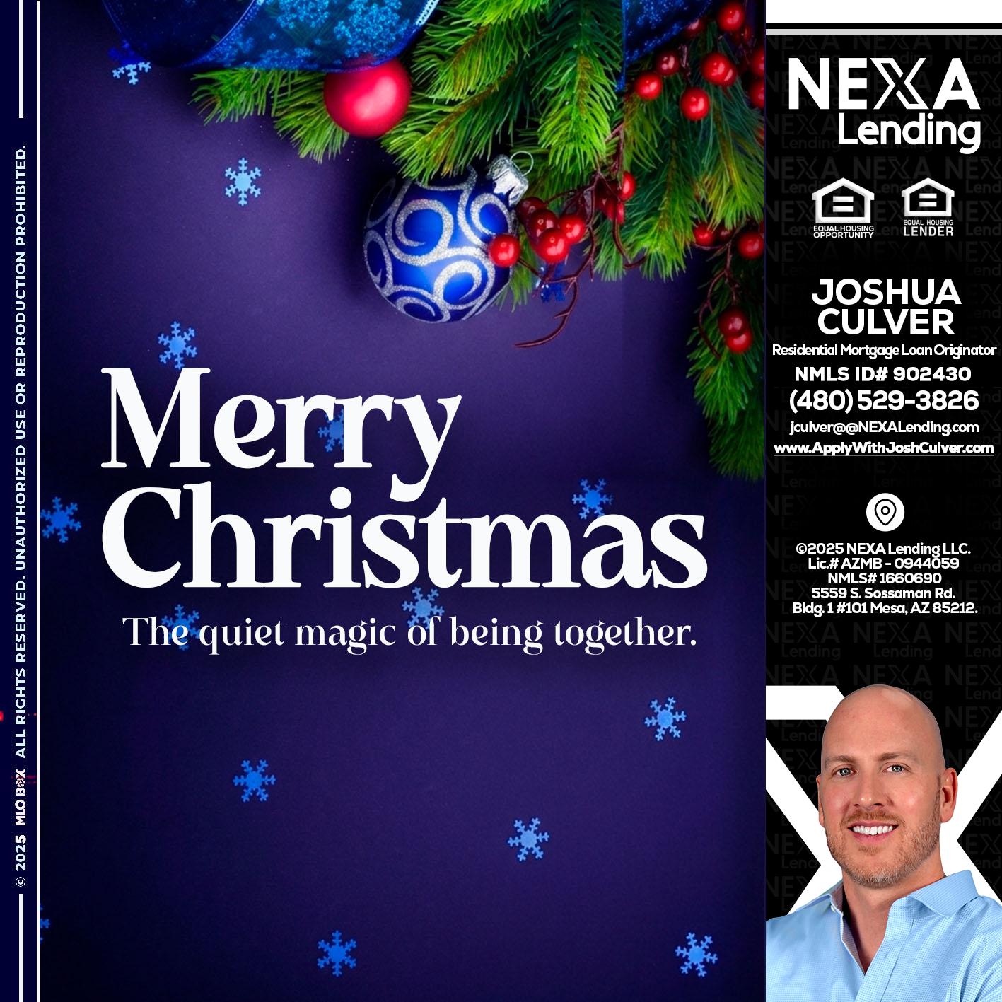 merry christmas - Joshua Culver -Residential Mortgage Loan Originator & Recruiter