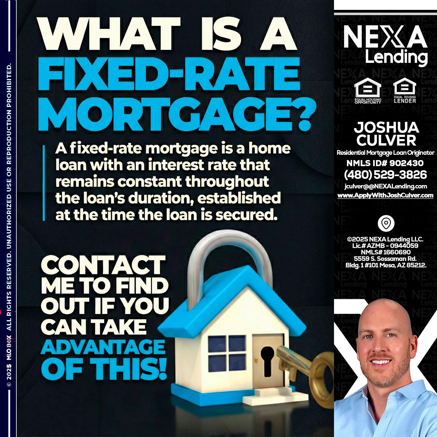 WHAT IS  A FIXED - Joshua Culver -Residential Mortgage Loan Originator & Recruiter