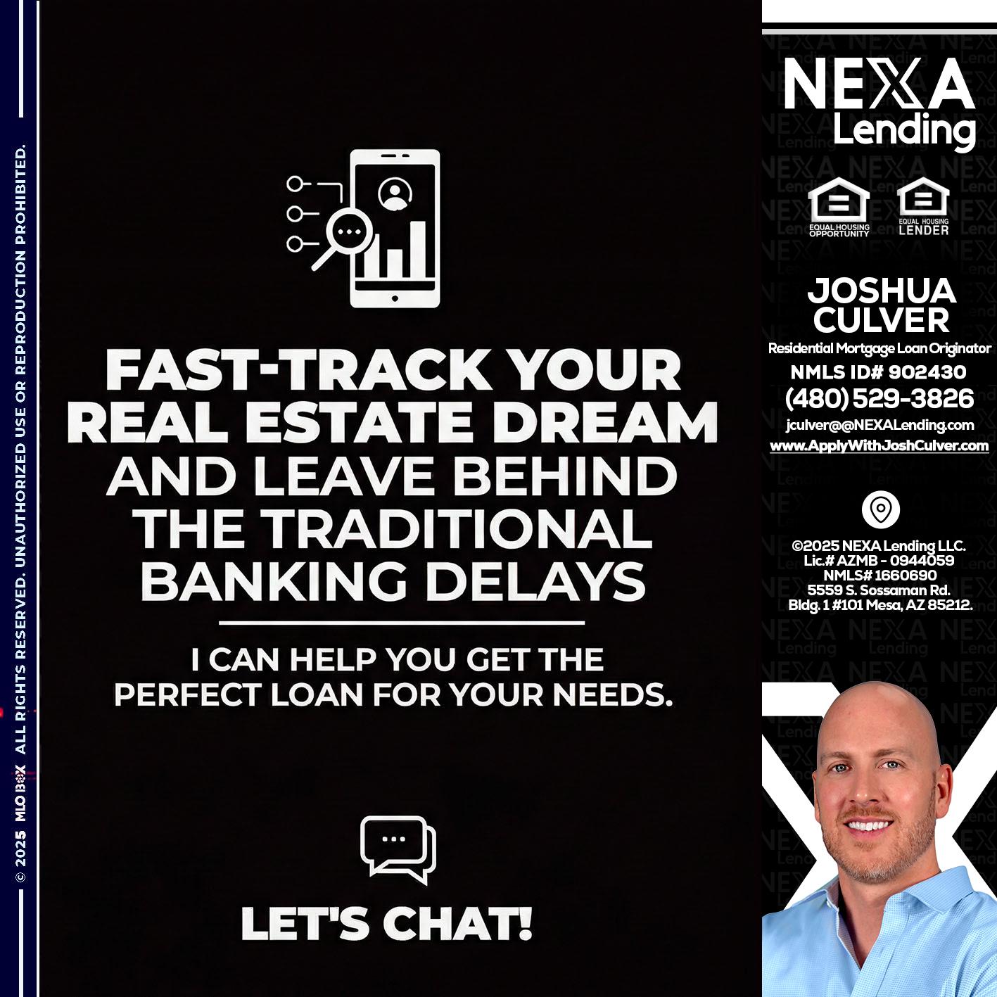 FAST TRACK - Joshua Culver -Residential Mortgage Loan Originator & Recruiter