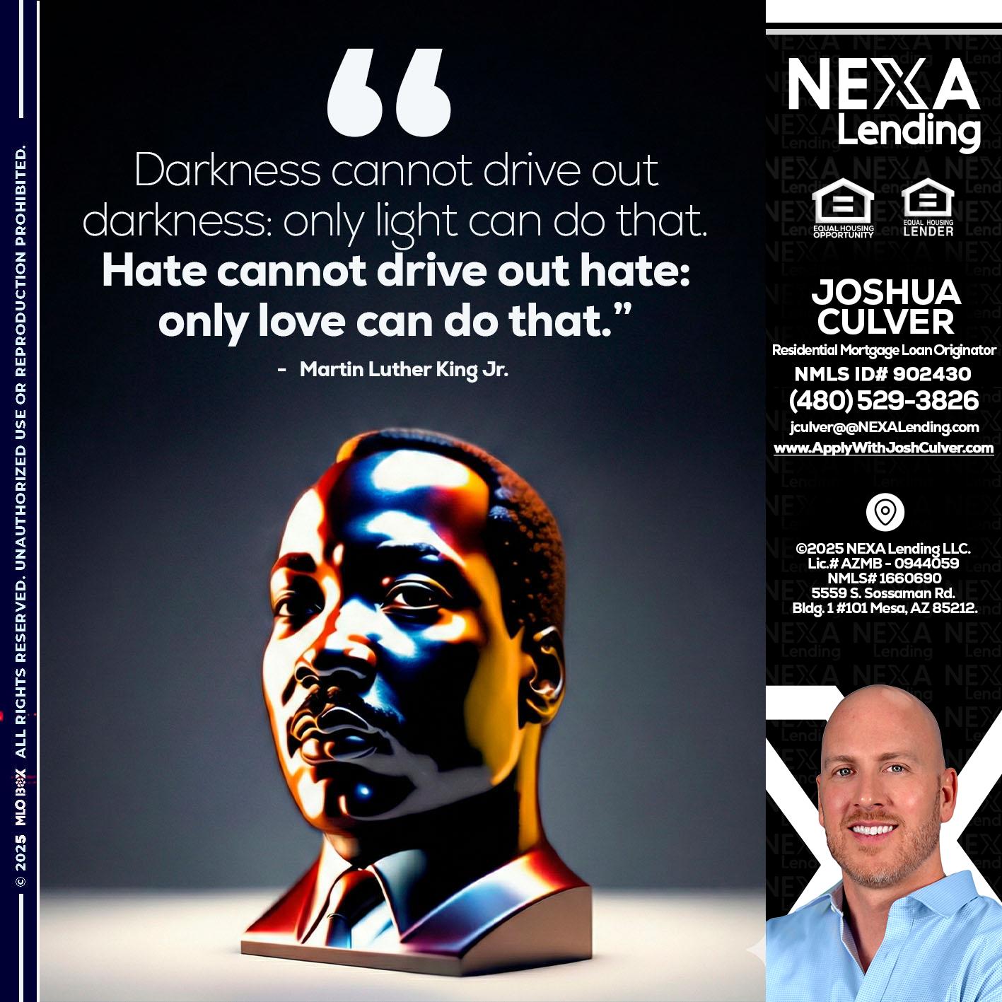 MLK 2026 - Joshua Culver -Residential Mortgage Loan Originator & Recruiter