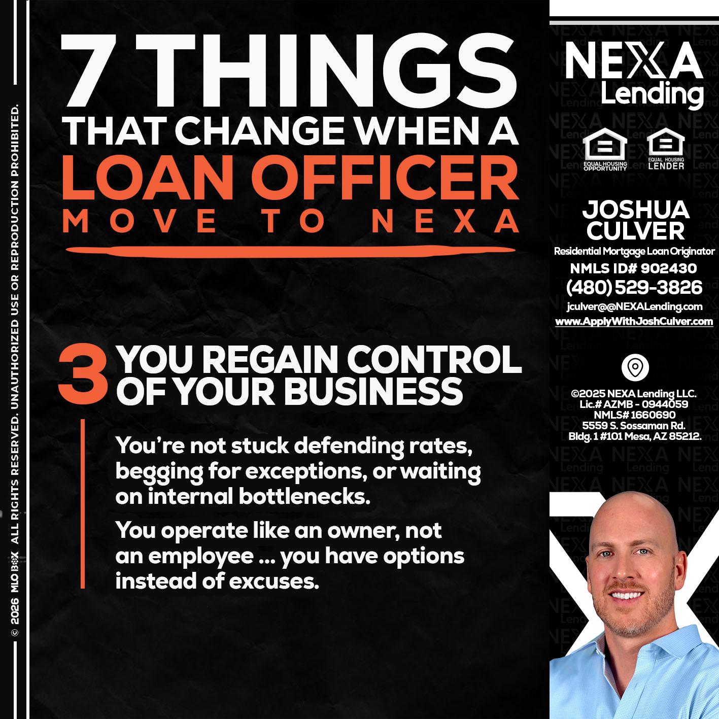 7 things (3) - Joshua Culver -Residential Mortgage Loan Originator & Recruiter