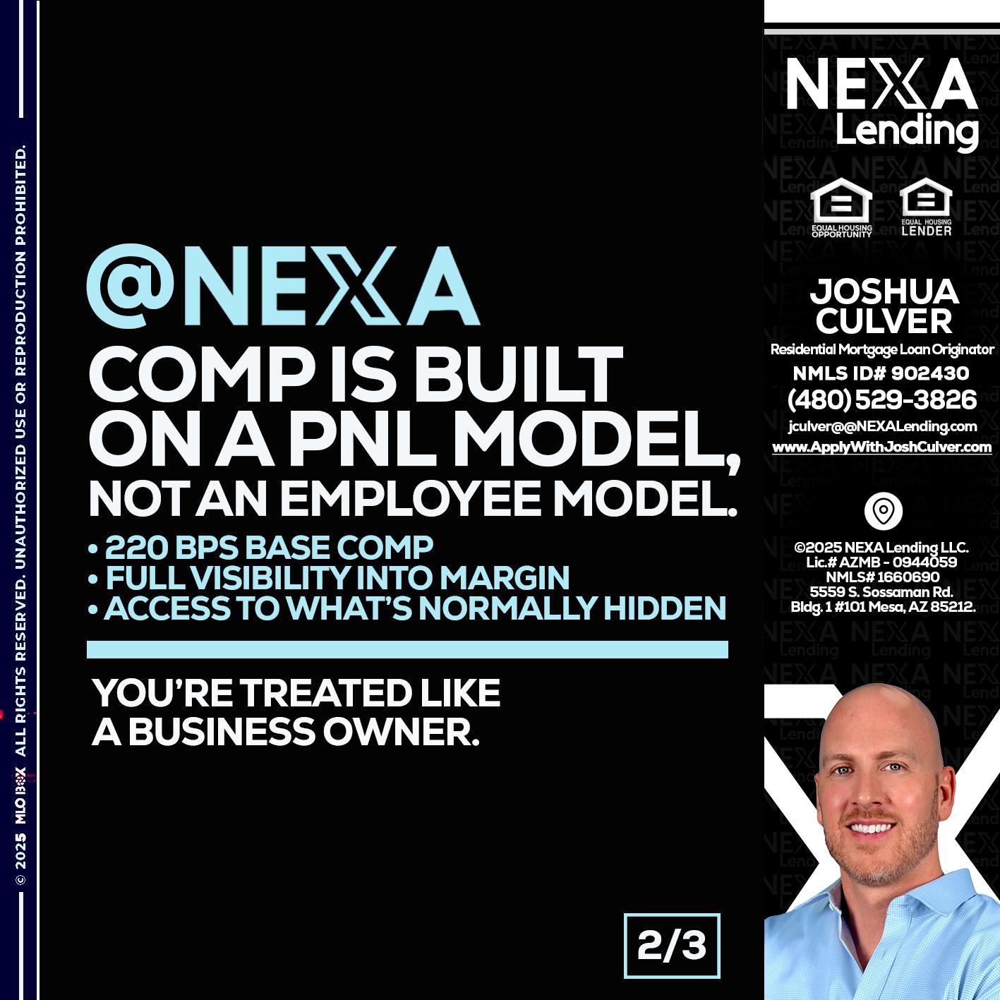 2 OF 3 - Joshua Culver -Residential Mortgage Loan Originator & Recruiter