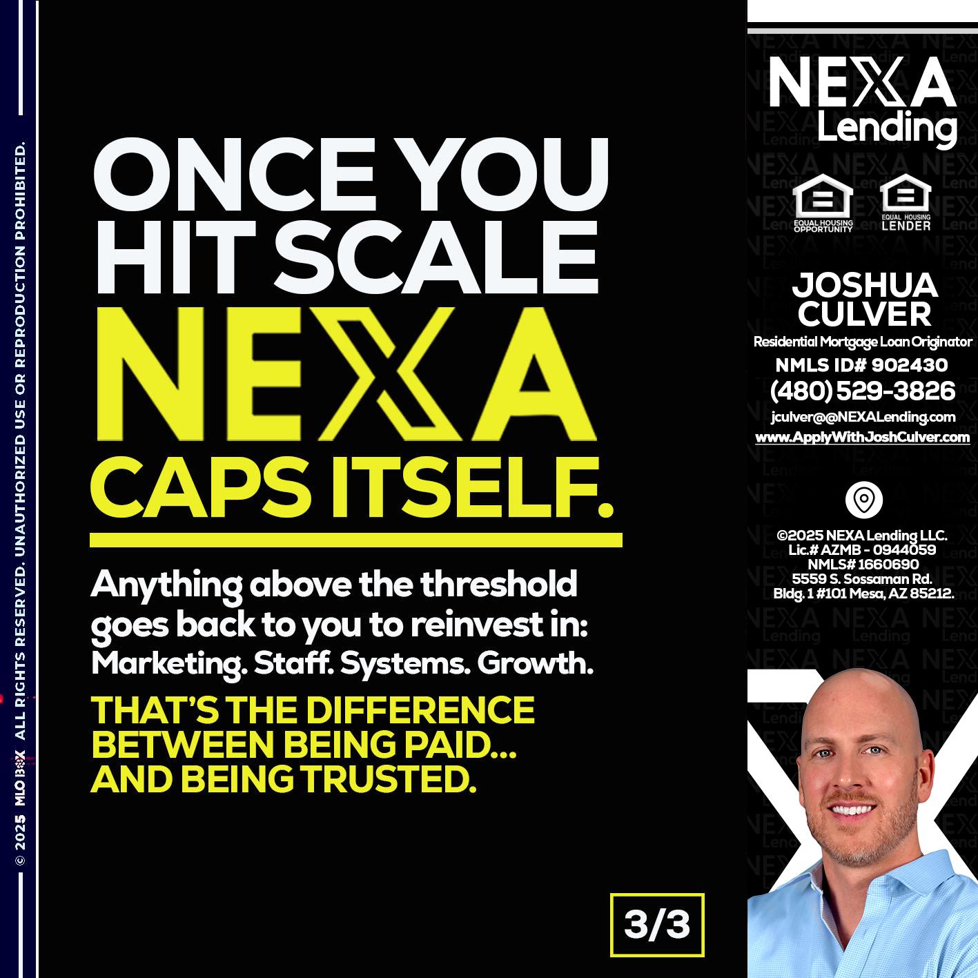 3 OF 3 - Joshua Culver -Residential Mortgage Loan Originator & Recruiter