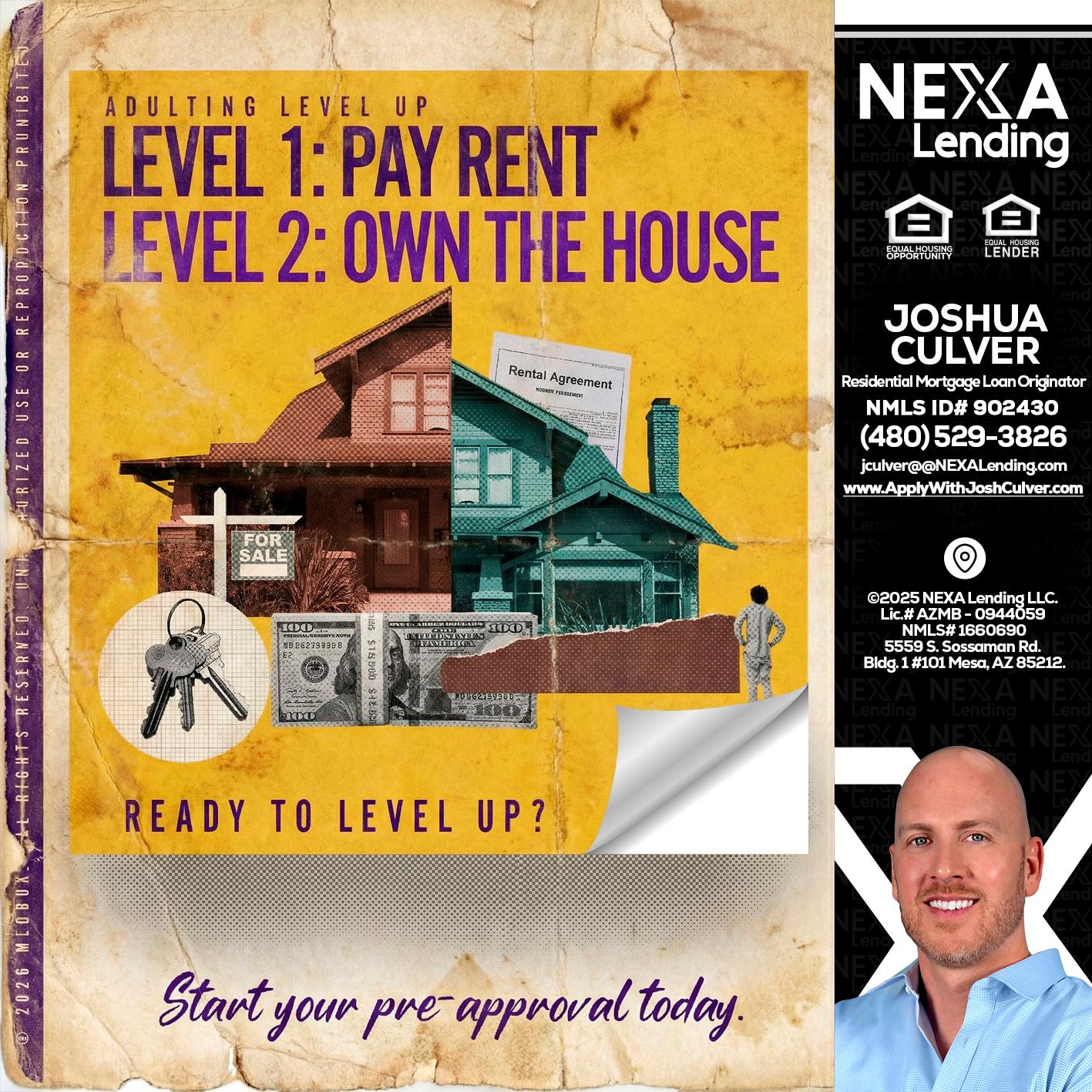 LEVEL 1 - Joshua Culver -Residential Mortgage Loan Originator & Recruiter