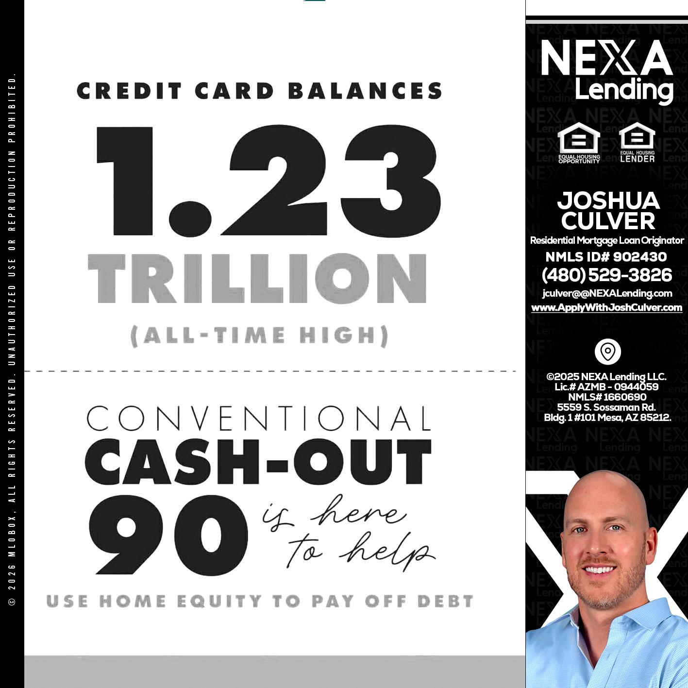CREDIT CARD BALANCE - Joshua Culver -Residential Mortgage Loan Originator & Recruiter