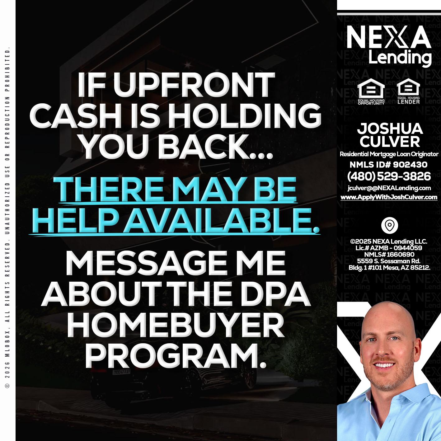 IF UPFRONT - Joshua Culver -Residential Mortgage Loan Originator & Recruiter