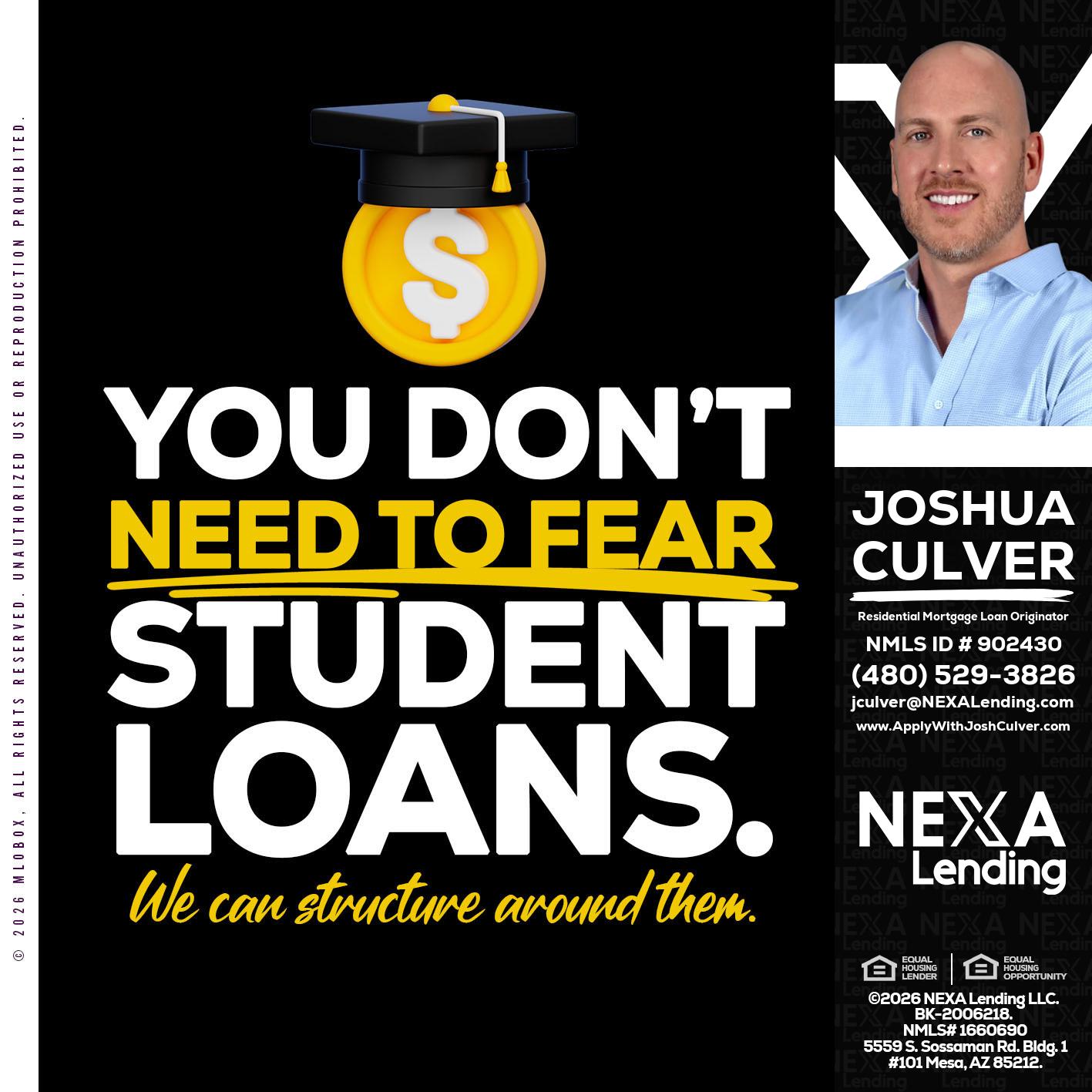 YOU DONT NEED - Joshua Culver -Residential Mortgage Loan Originator & Recruiter