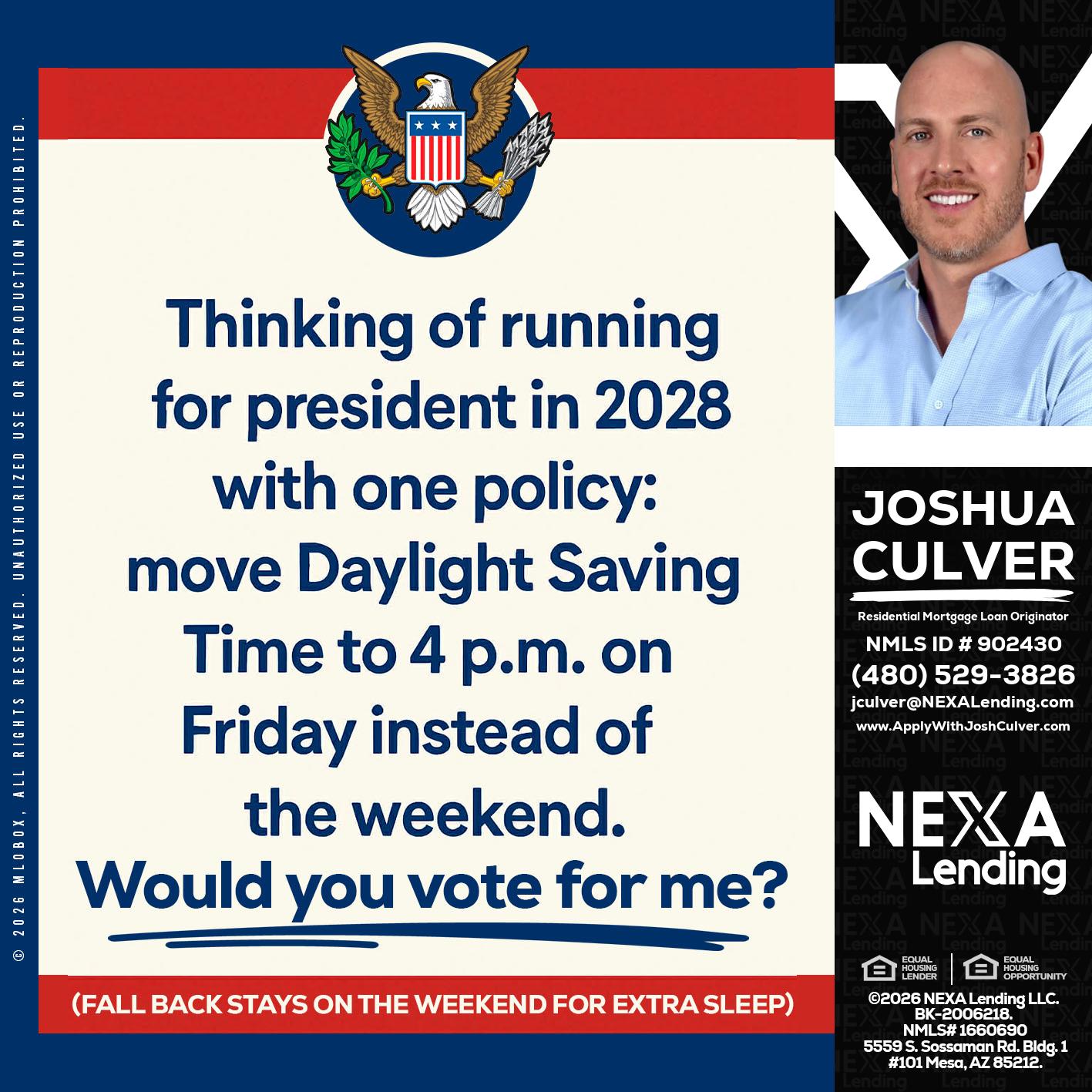 THINKING OF RUNING - Joshua Culver -Residential Mortgage Loan Originator & Recruiter