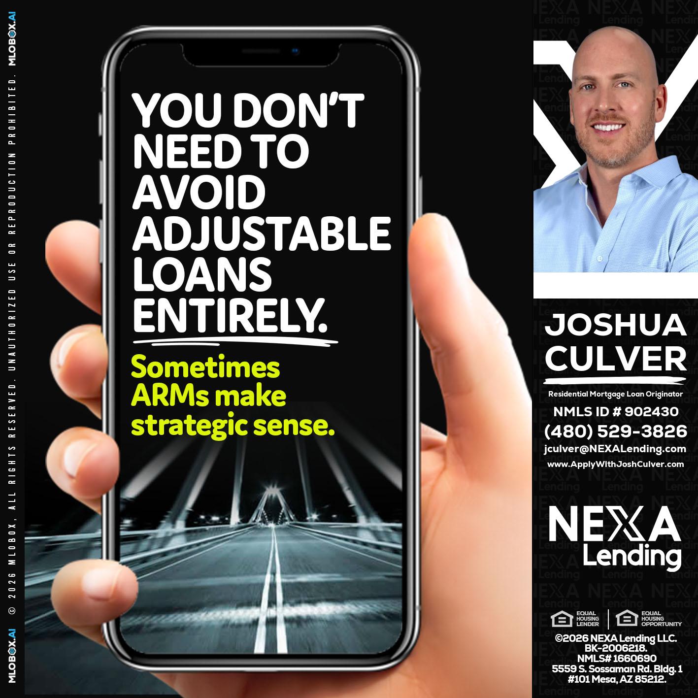 YOU DONT NEED - Joshua Culver -Residential Mortgage Loan Originator & Recruiter