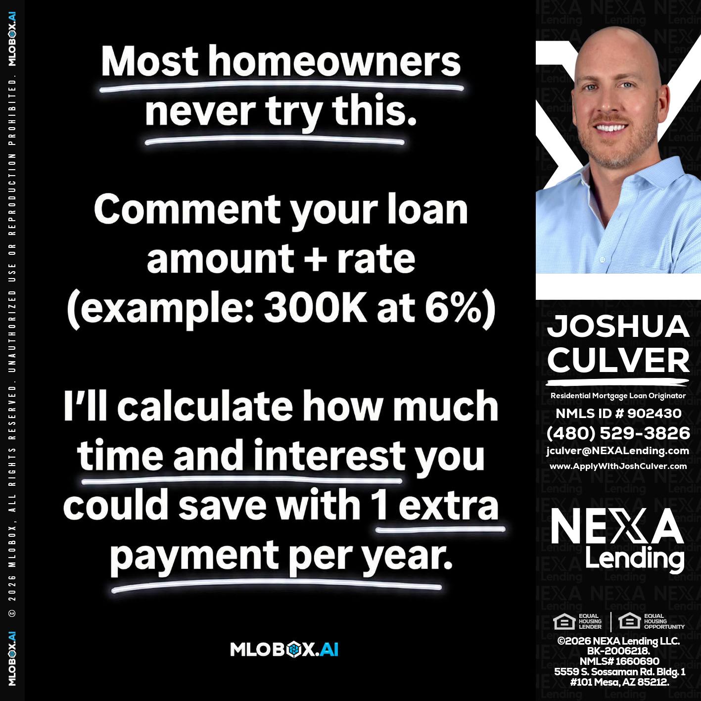 most owners - Joshua Culver -Residential Mortgage Loan Originator & Recruiter