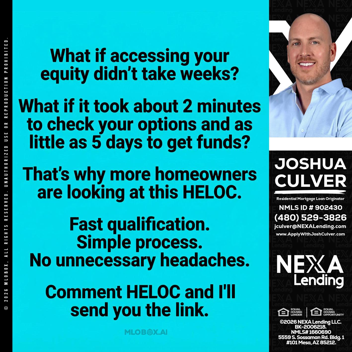 what if - Joshua Culver -Residential Mortgage Loan Originator & Recruiter