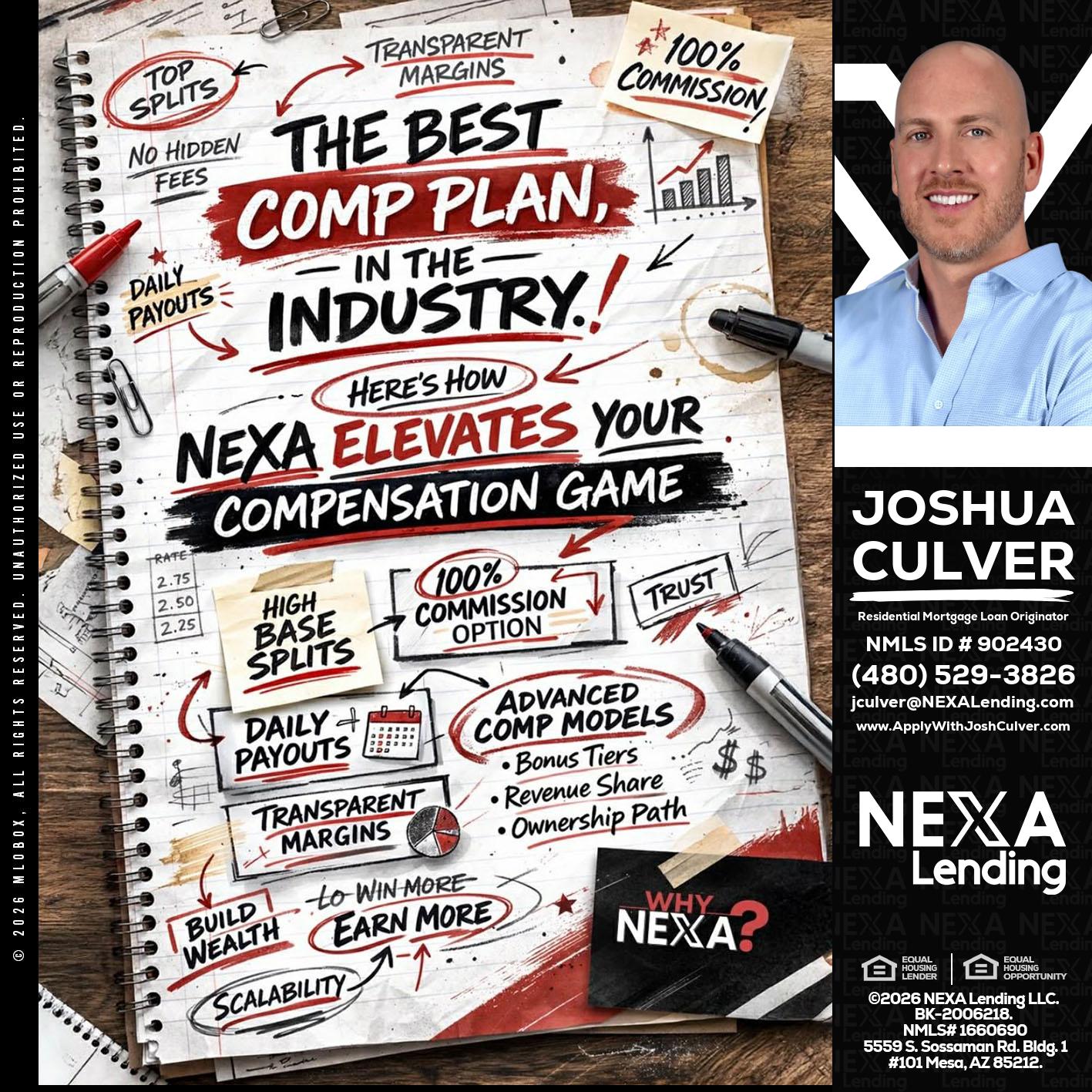 THE BEST COMP - Joshua Culver -Residential Mortgage Loan Originator & Recruiter