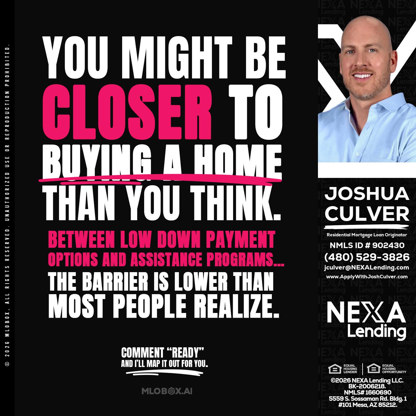 YOU MIGHT BE - Joshua Culver -Residential Mortgage Loan Originator & Recruiter