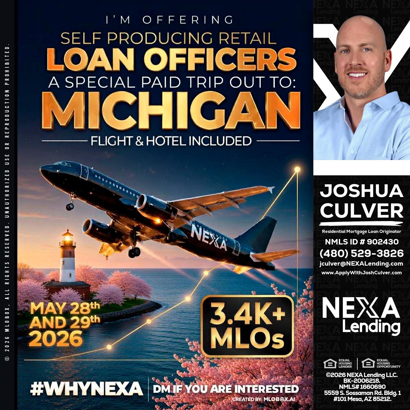 MICHIGAN TRIP - Joshua Culver -Residential Mortgage Loan Originator & Recruiter