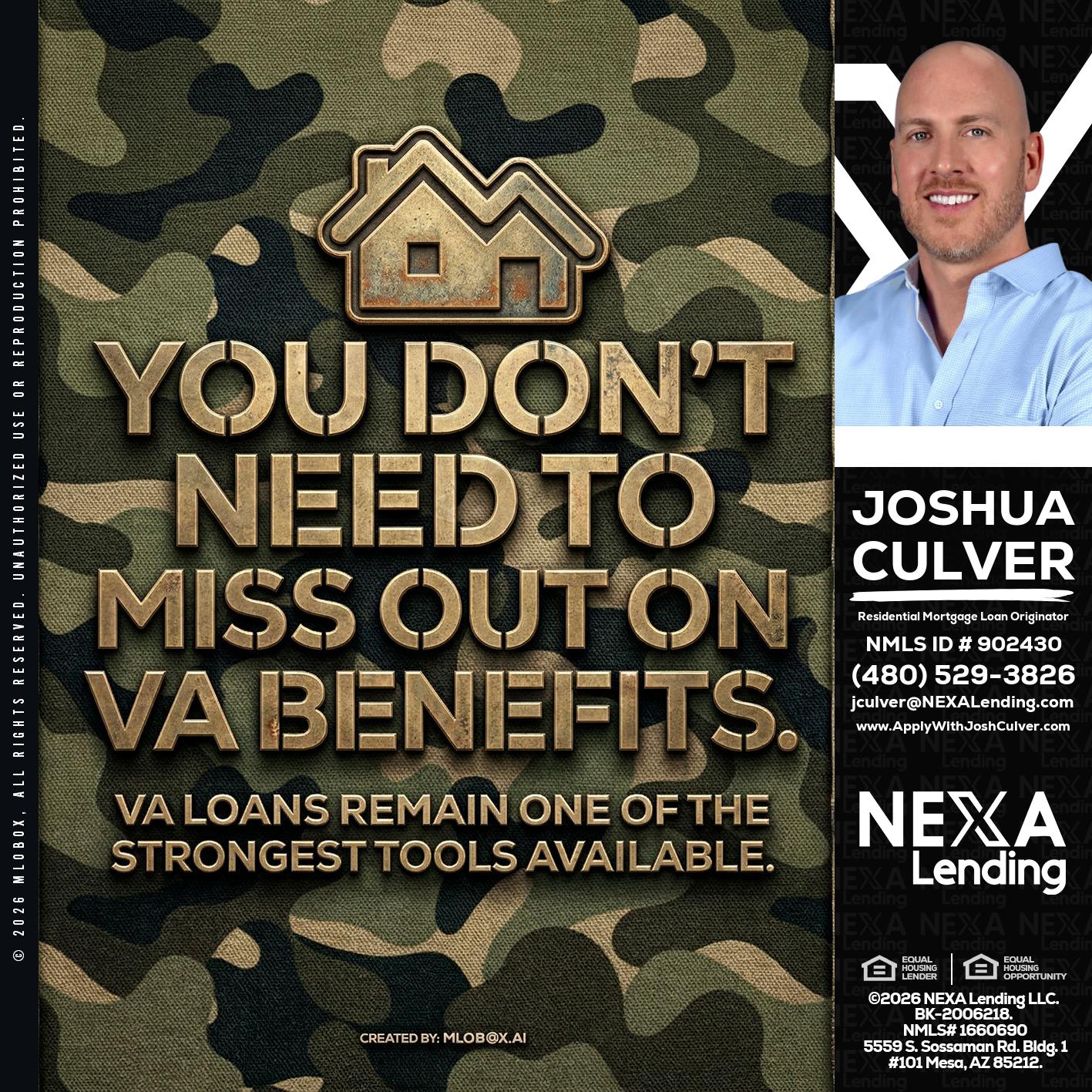 you don't need - Joshua Culver -Residential Mortgage Loan Originator & Recruiter