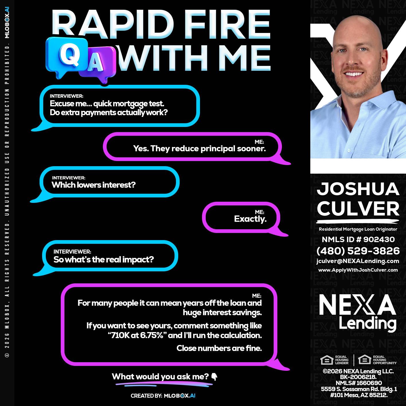 RAPID QA - Joshua Culver -Residential Mortgage Loan Originator & Recruiter