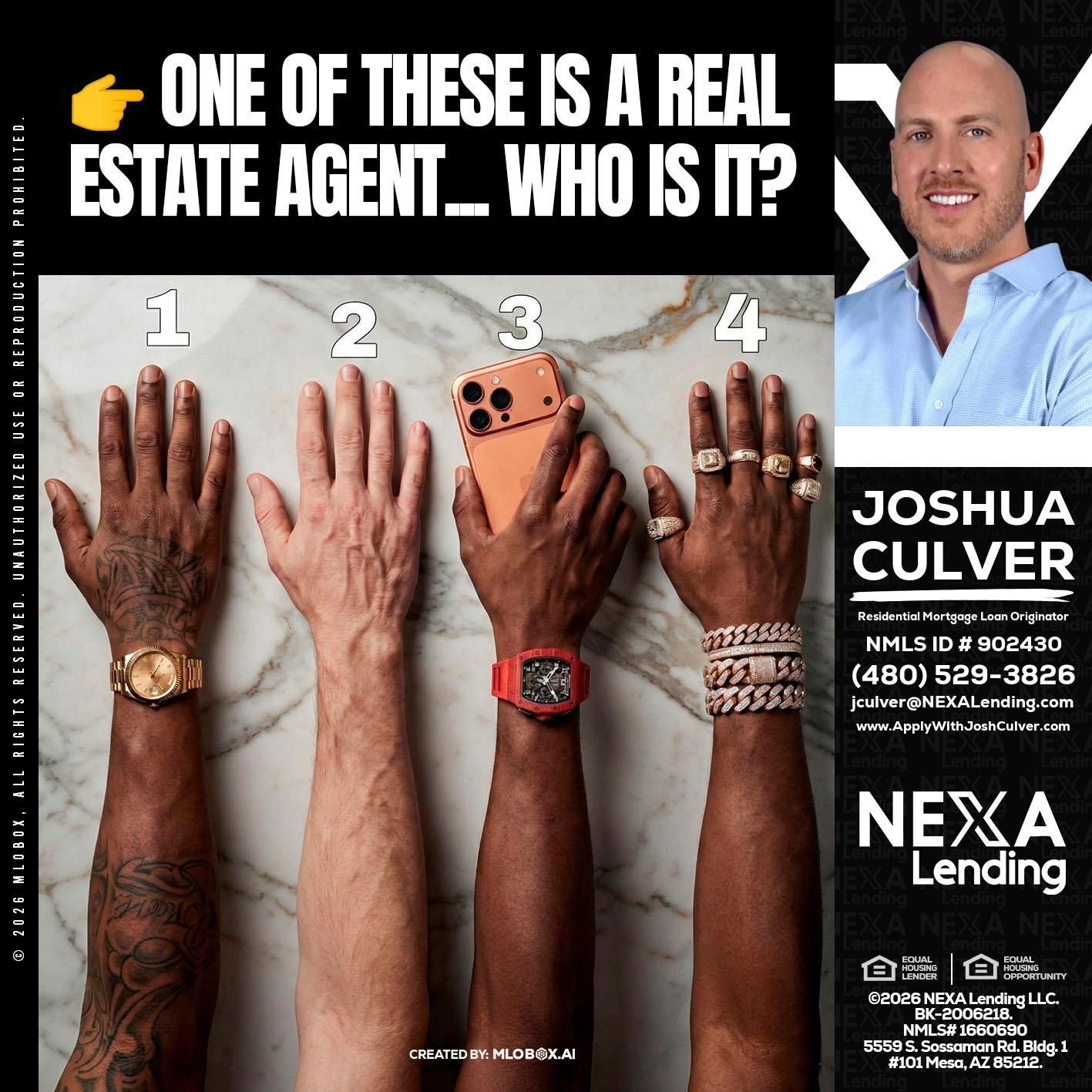 ONE OF THESE - Joshua Culver -Residential Mortgage Loan Originator & Recruiter