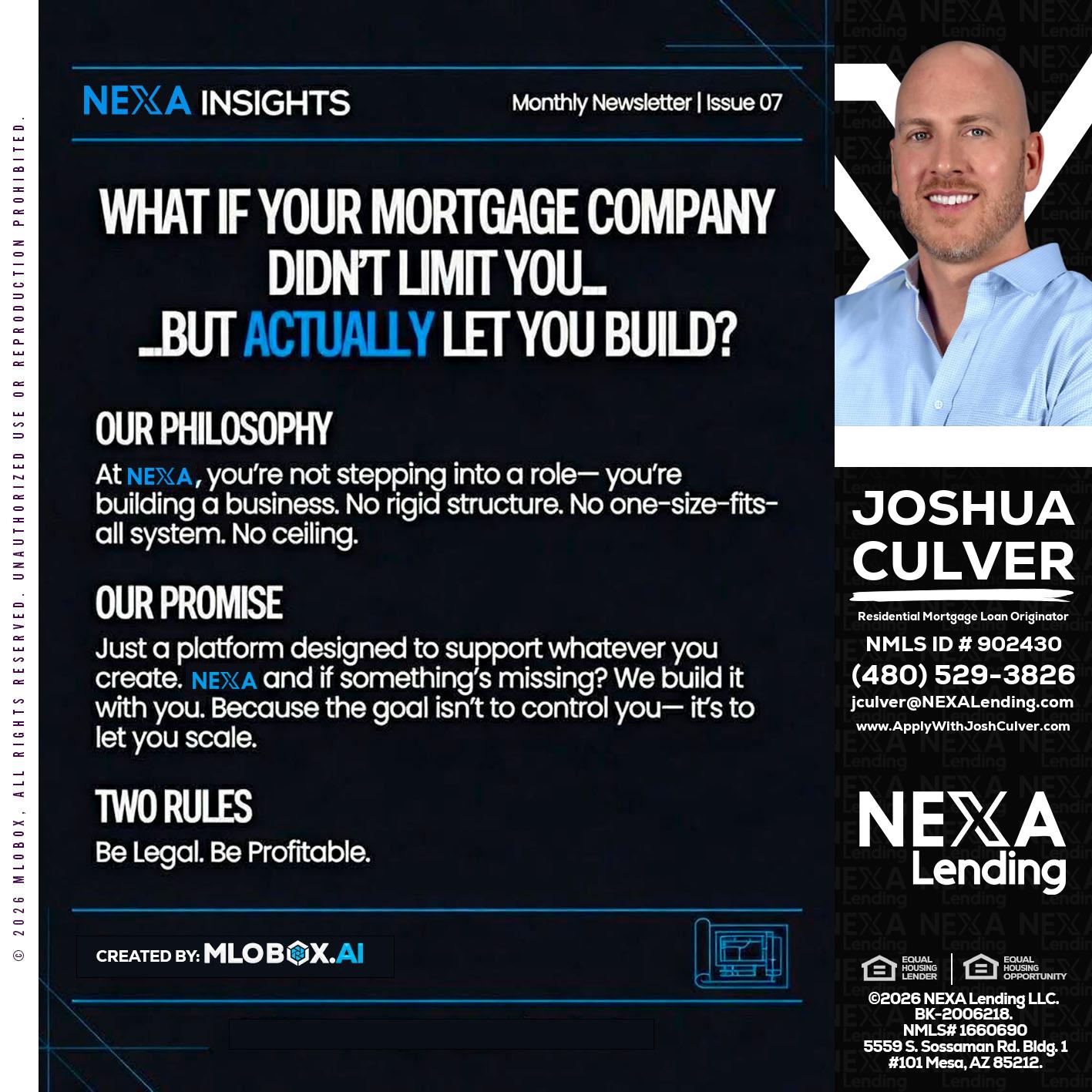 NEXA INSIGHTS - Joshua Culver -Residential Mortgage Loan Originator & Recruiter
