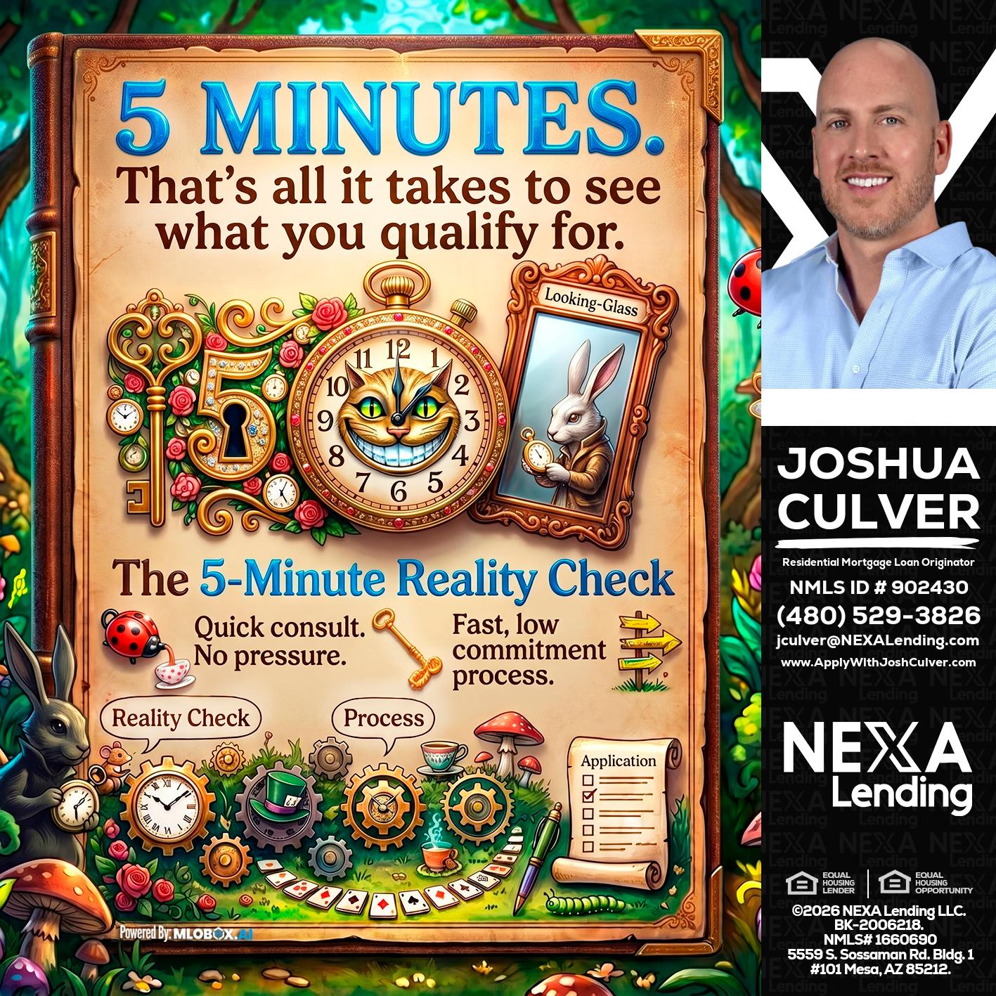 Reality Check! - Joshua Culver -Residential Mortgage Loan Originator & Recruiter
