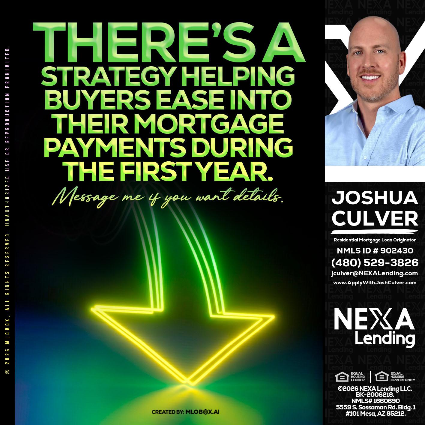 THERES A STATEGY - Joshua Culver -Residential Mortgage Loan Originator & Recruiter
