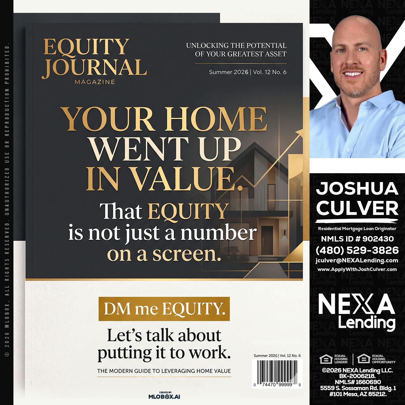 YOUR HOME - Joshua Culver -Residential Mortgage Loan Originator & Recruiter