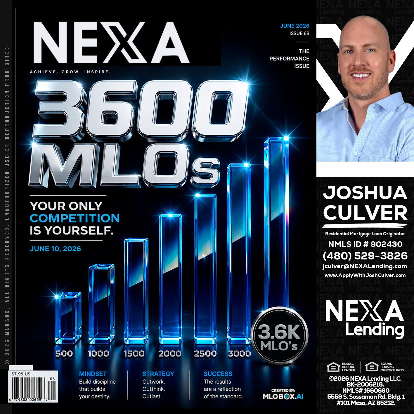 3600 MLOs - Joshua Culver -Residential Mortgage Loan Originator & Recruiter