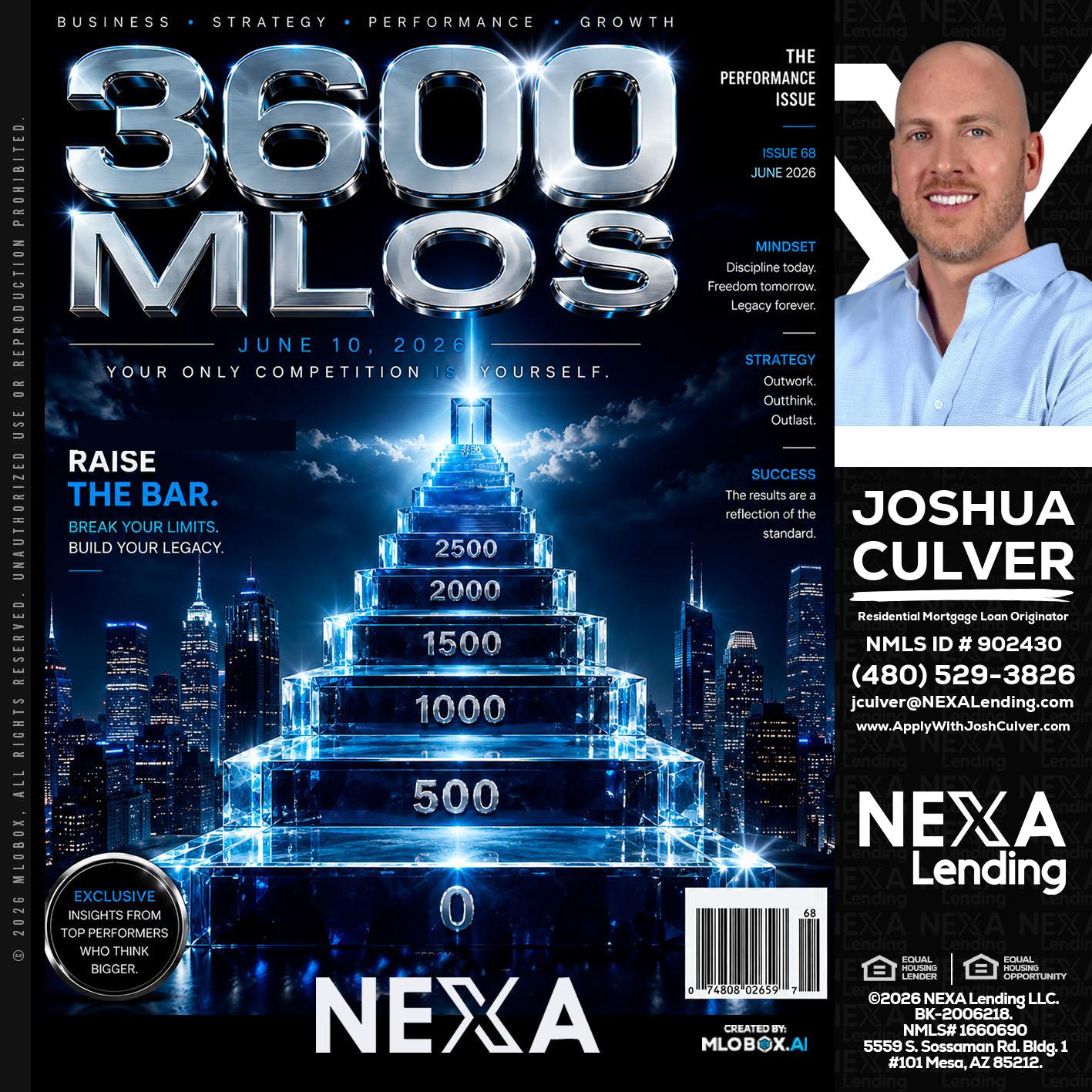 3600 MLOs - Joshua Culver -Residential Mortgage Loan Originator & Recruiter