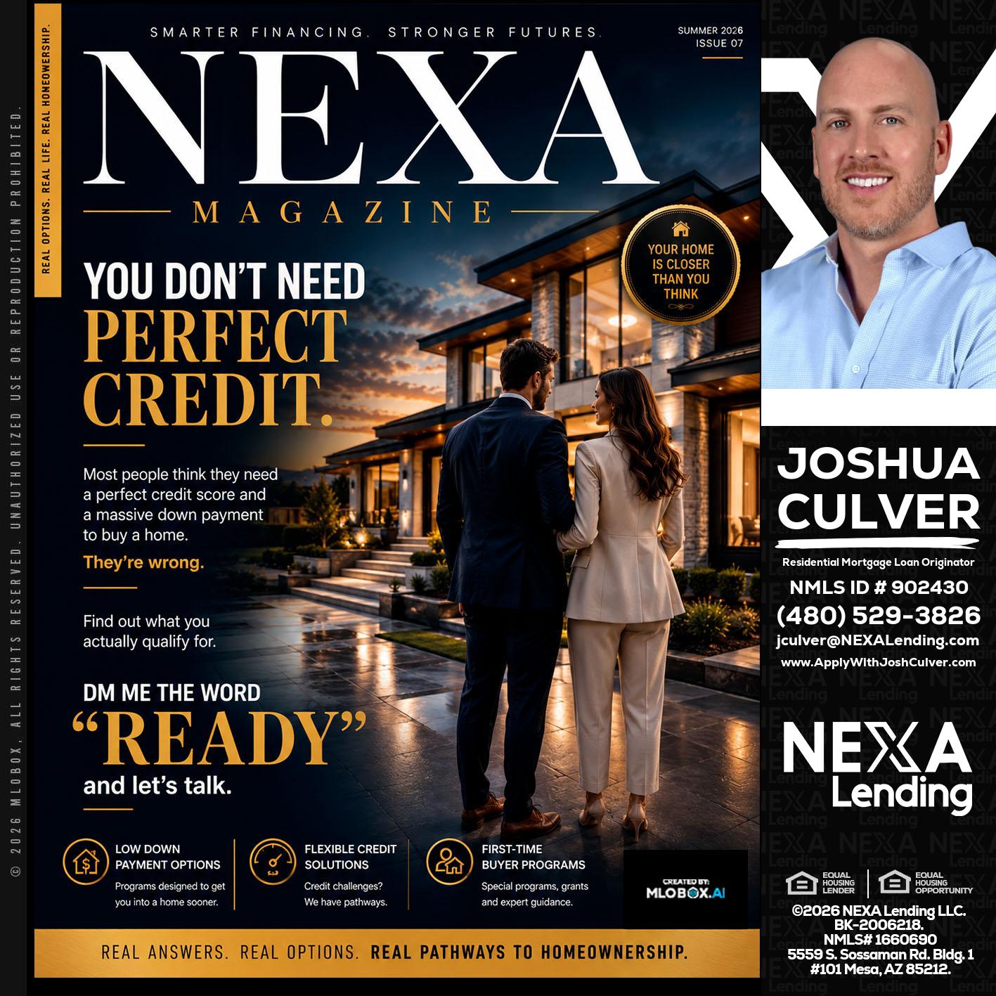 NEXA MAGAZINE - Joshua Culver -Residential Mortgage Loan Originator & Recruiter