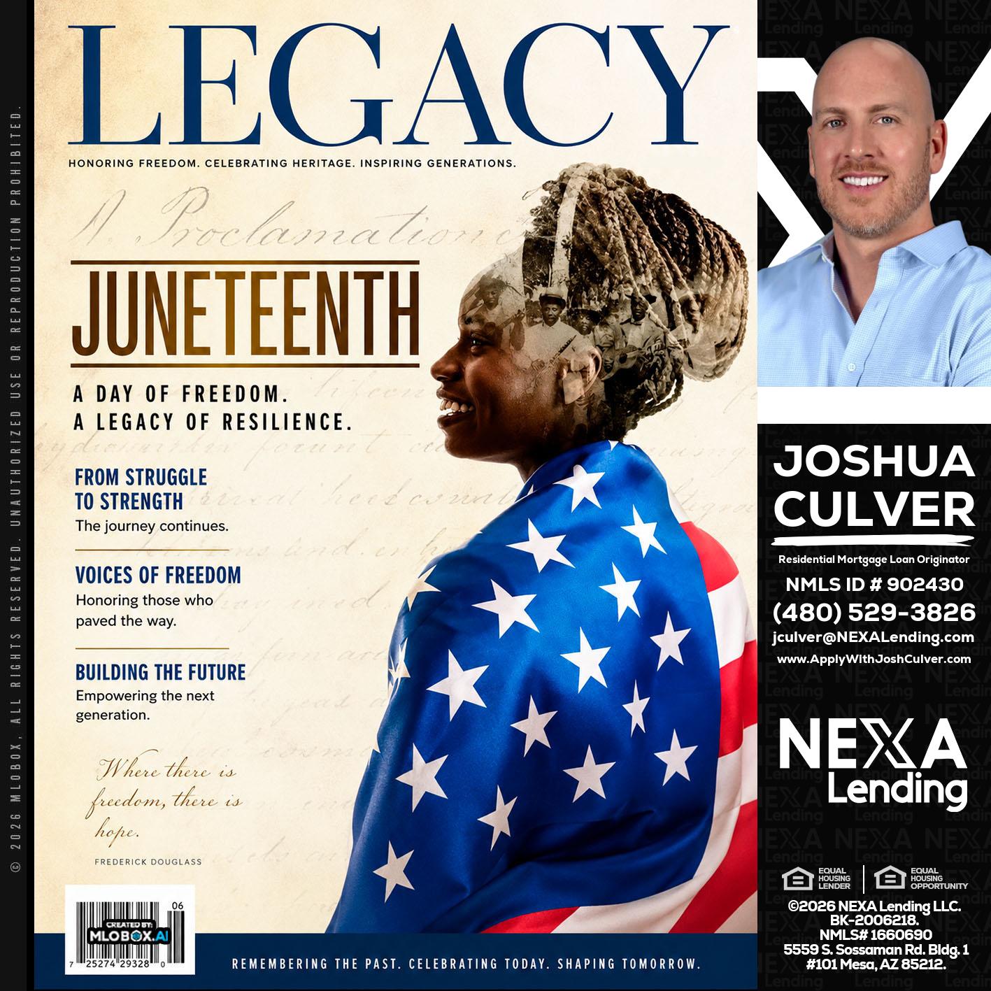 LEGACY - Joshua Culver -Residential Mortgage Loan Originator & Recruiter