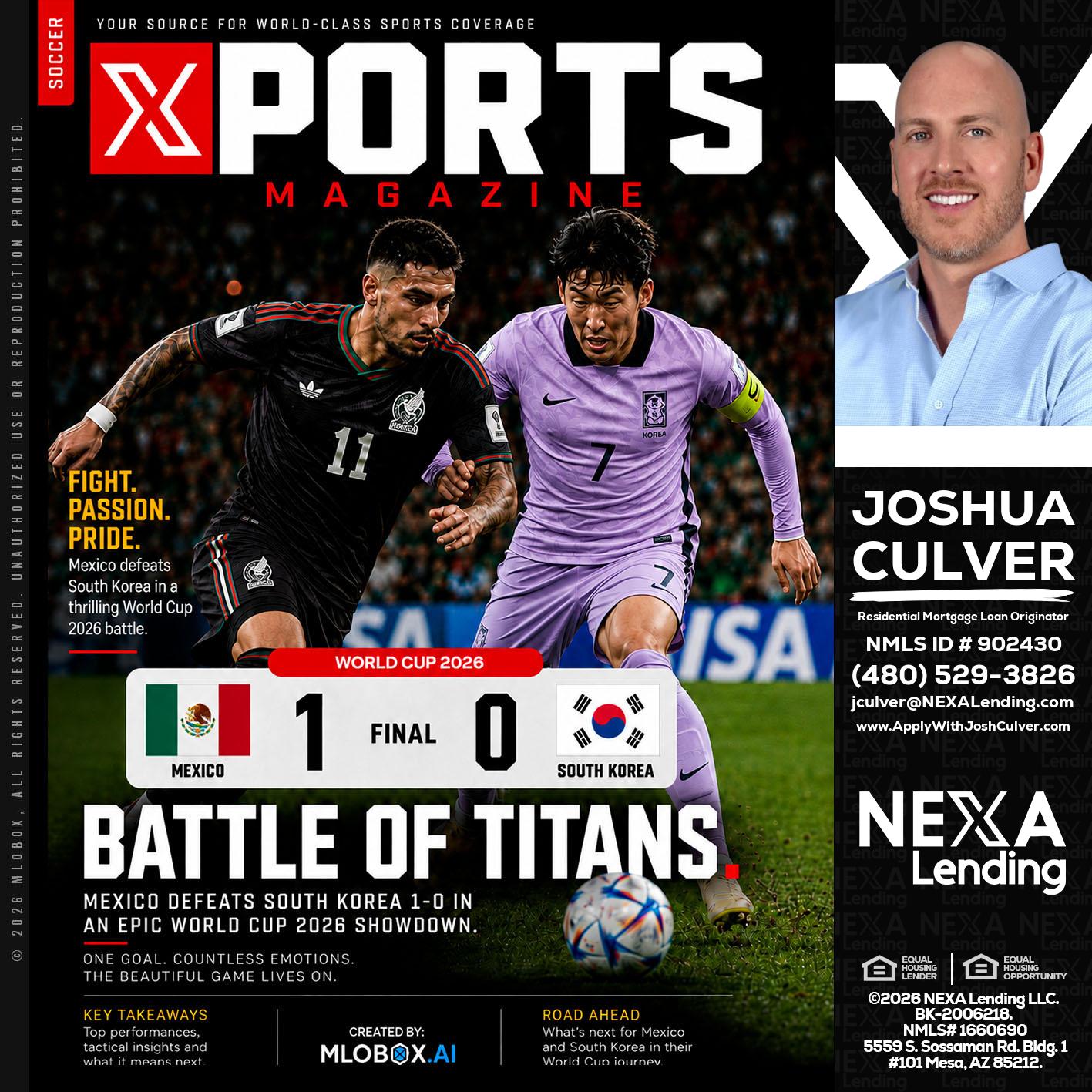 XPORTS MAGAZINE - Joshua Culver -Residential Mortgage Loan Originator & Recruiter