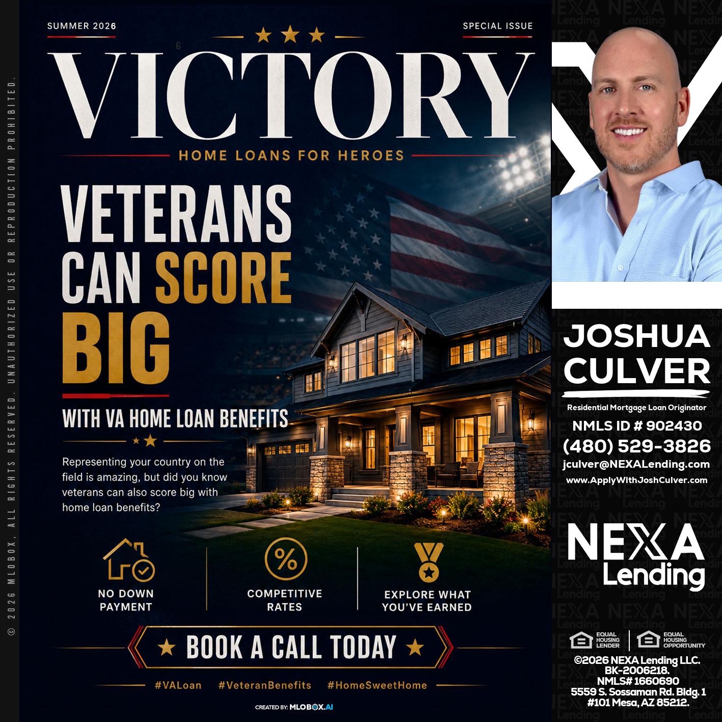 VICTORY - Joshua Culver -Residential Mortgage Loan Originator & Recruiter