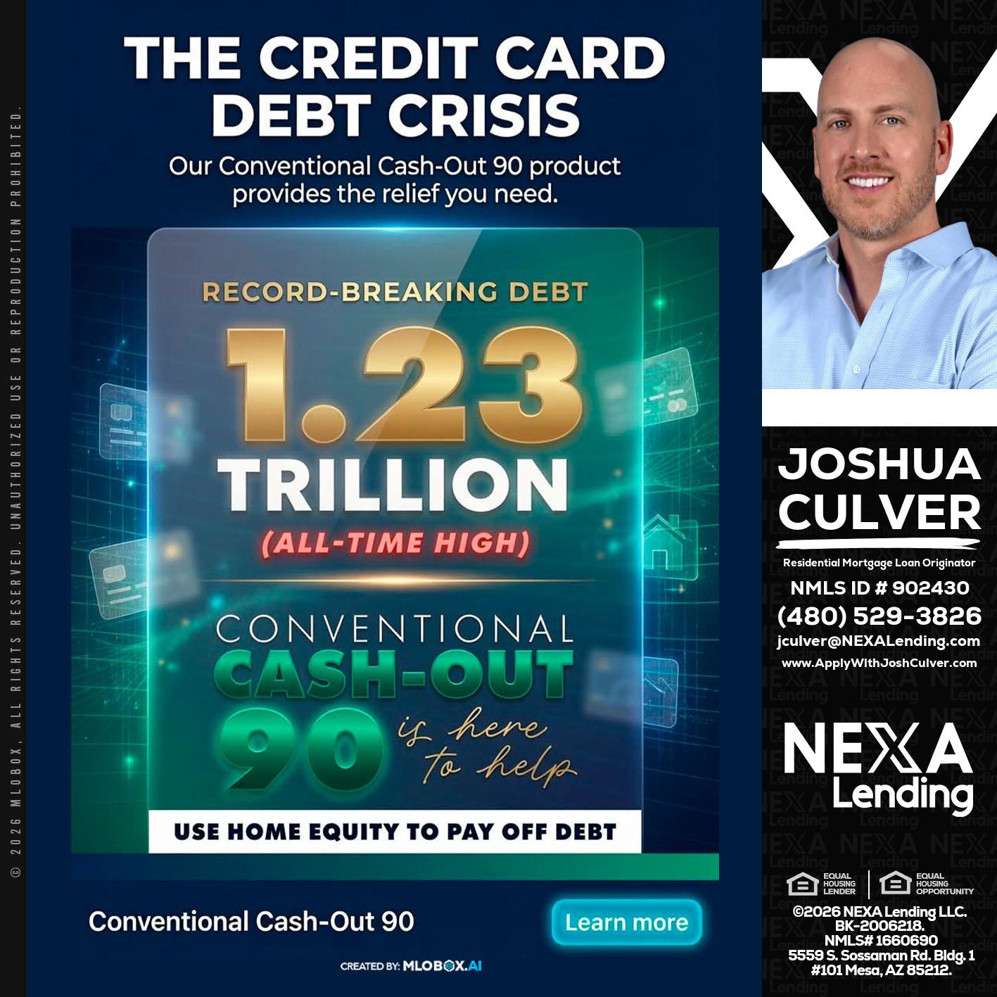THE CREDIT CARD - Joshua Culver -Residential Mortgage Loan Originator & Recruiter