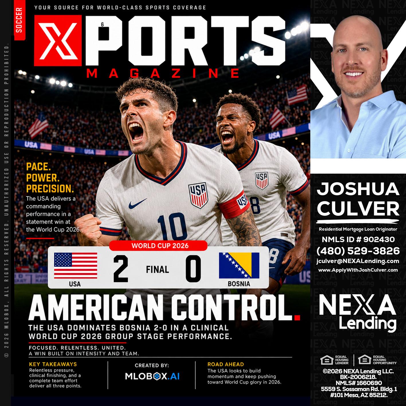 AMERICAN CONTROL - Joshua Culver -Residential Mortgage Loan Originator & Recruiter