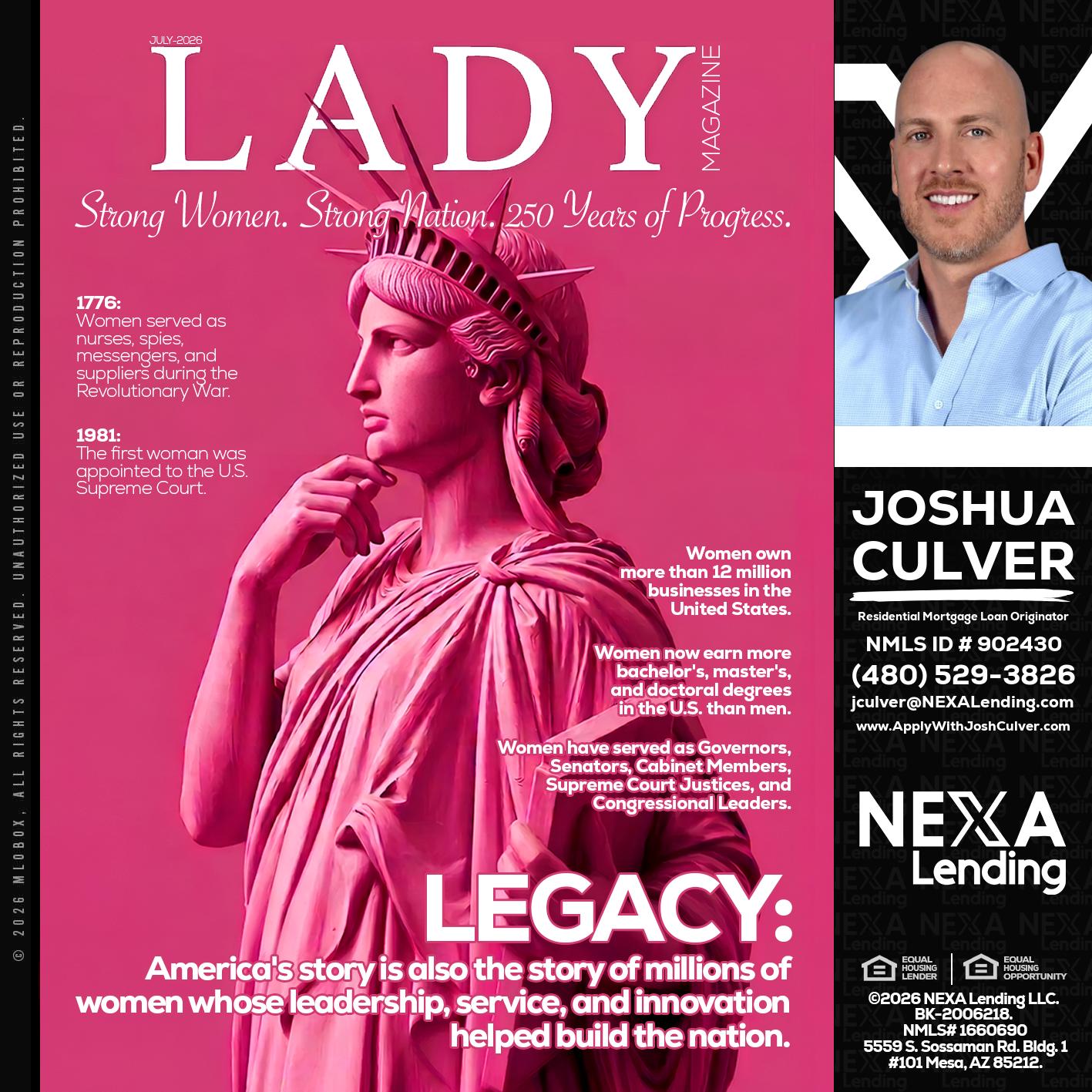 LADY LIBERTY! - Joshua Culver -Residential Mortgage Loan Originator & Recruiter