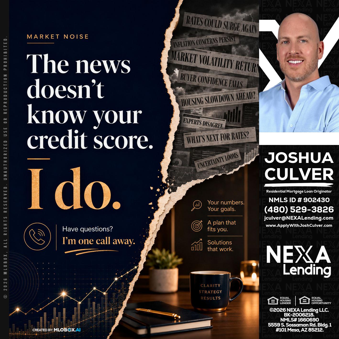 MARKET NOISE - Joshua Culver -Residential Mortgage Loan Originator & Recruiter