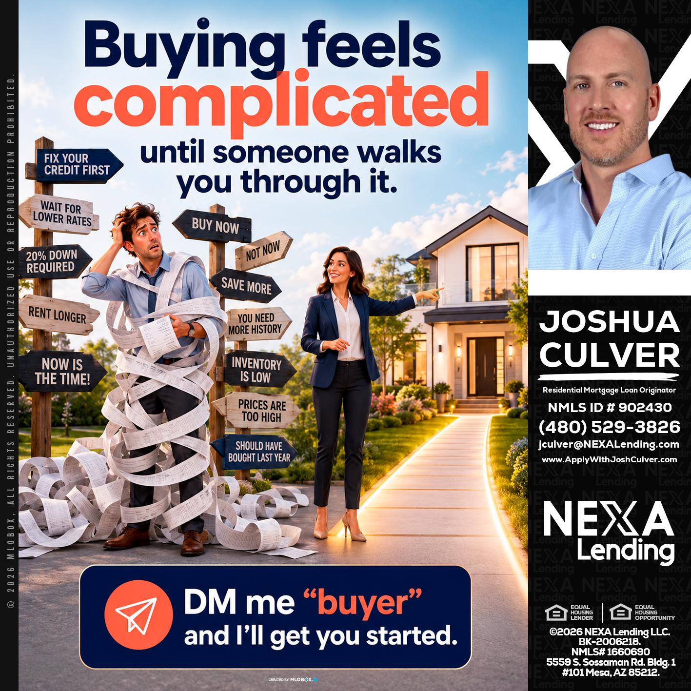 buying feels - Joshua Culver -Residential Mortgage Loan Originator & Recruiter