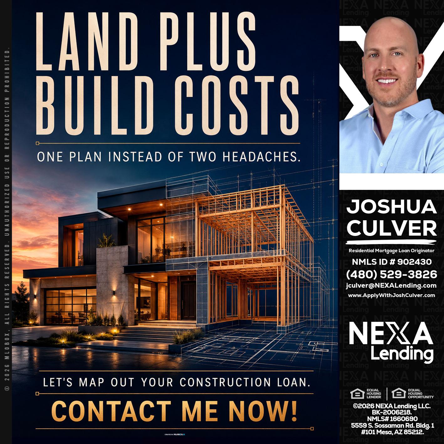 LAND PLUS - Joshua Culver -Residential Mortgage Loan Originator & Recruiter