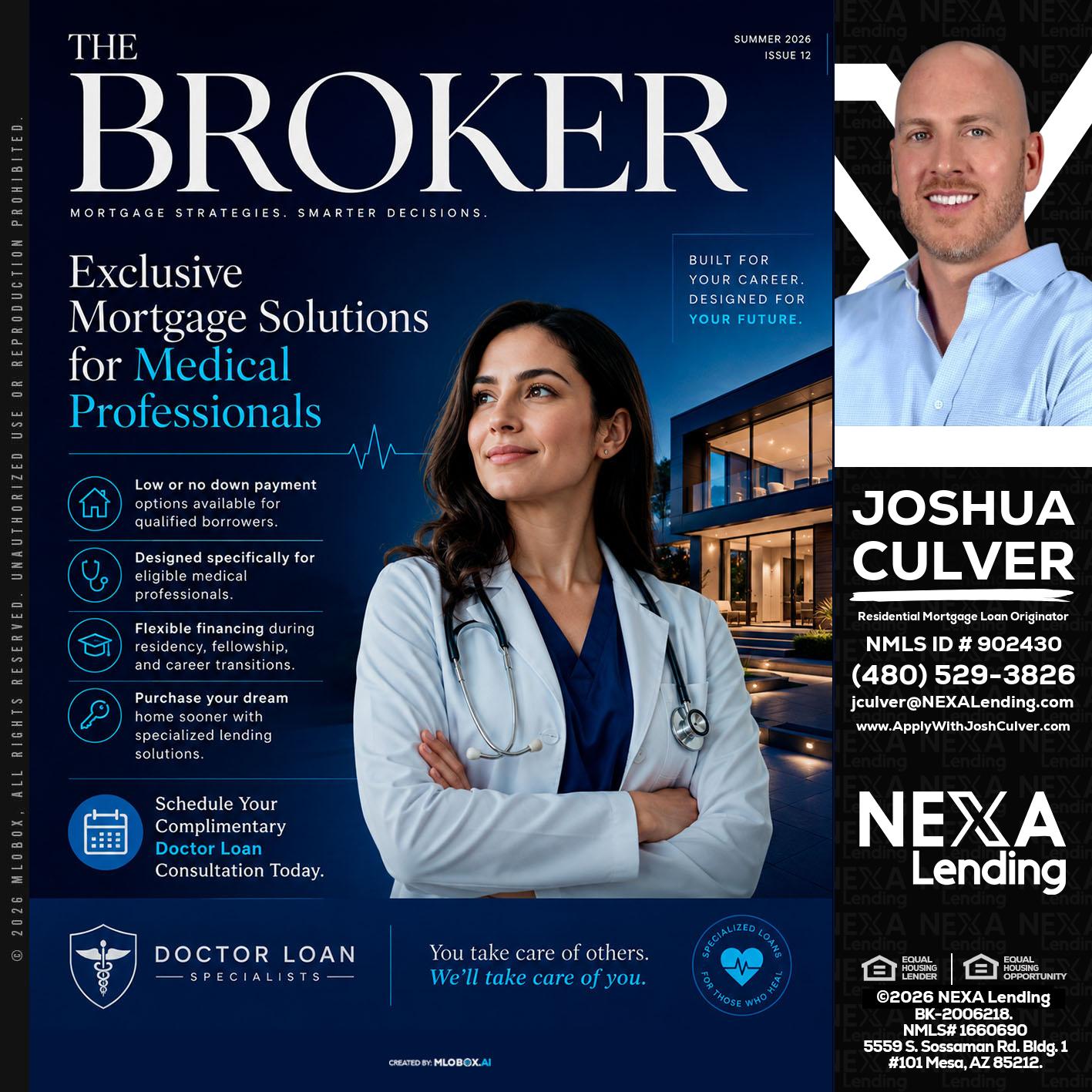 THE BROKER - Joshua Culver -Residential Mortgage Loan Originator & Recruiter
