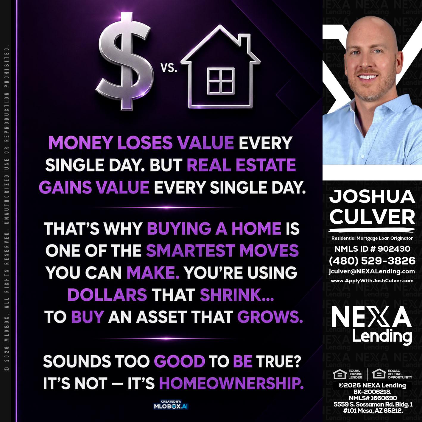 MONEY LOSES - Joshua Culver -Residential Mortgage Loan Originator & Recruiter